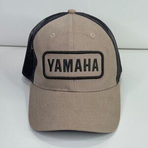 Yamaha Hat Mesh Snapback Trucker Cap Khaki Tan Black One Size OSFA